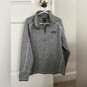 Youth Patagonia Grey Half-zip Sweater